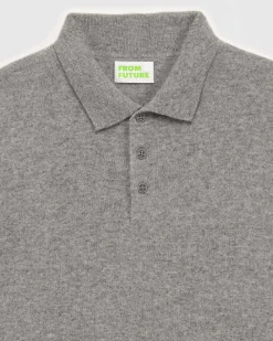 Outlet FROM FUTURE Pull Col Polo Basique
