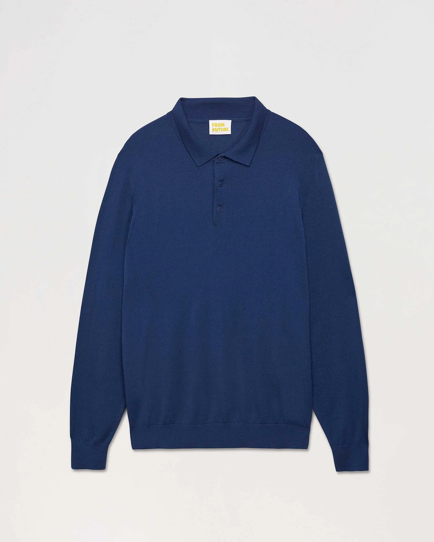 Outlet FROM FUTURE Pull Col Polo Basique Midnight Blue