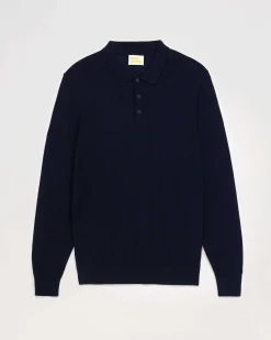 Clearance FROM FUTURE Pull Col Polo Basique Navy