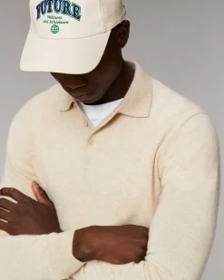Hot FROM FUTURE Pull Col Polo Basique