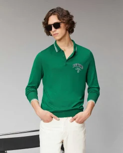 Discount FROM FUTURE Pull Col Polo College Forest Green