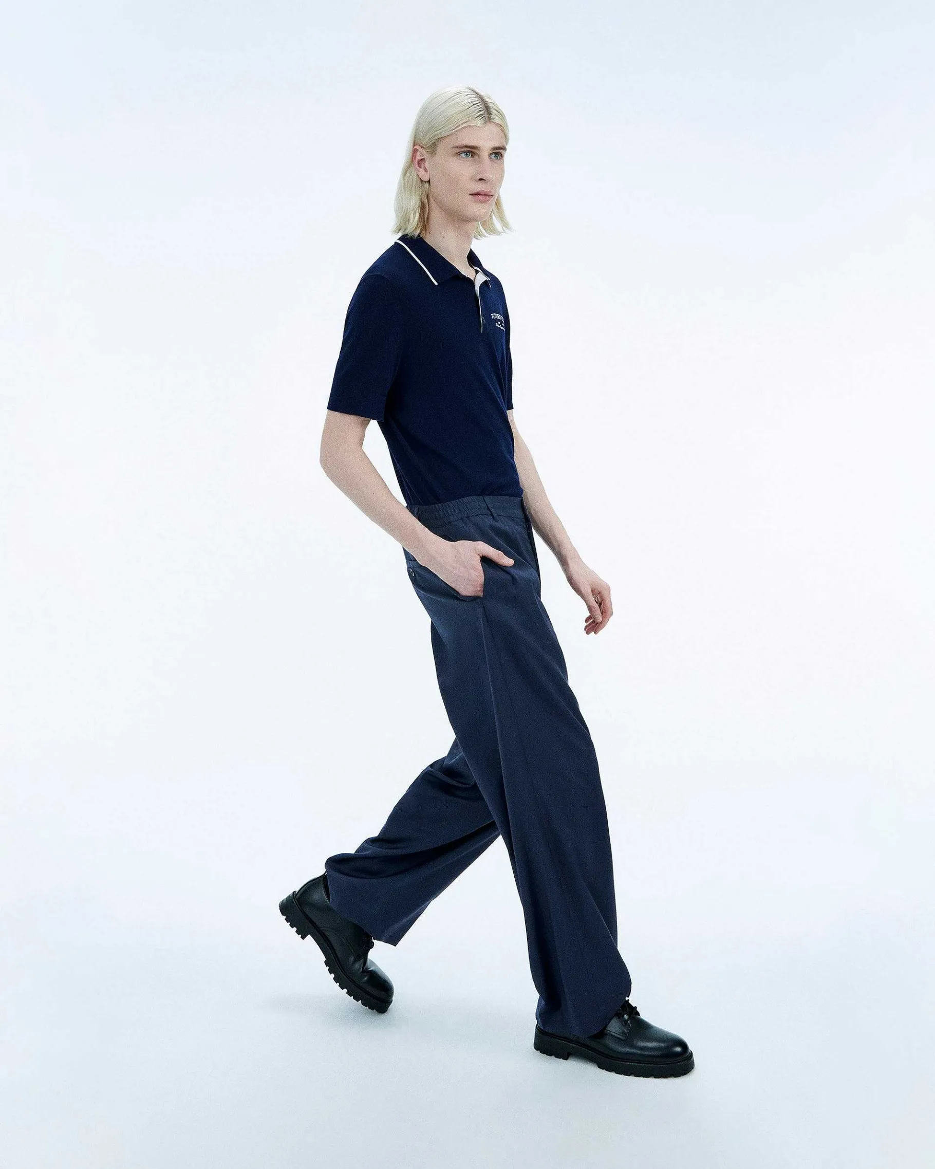 Hot FROM FUTURE Pull Col Polo Future Club Navy