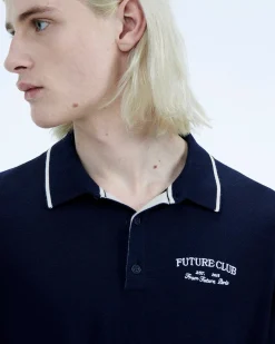 Hot FROM FUTURE Pull Col Polo Future Club Navy