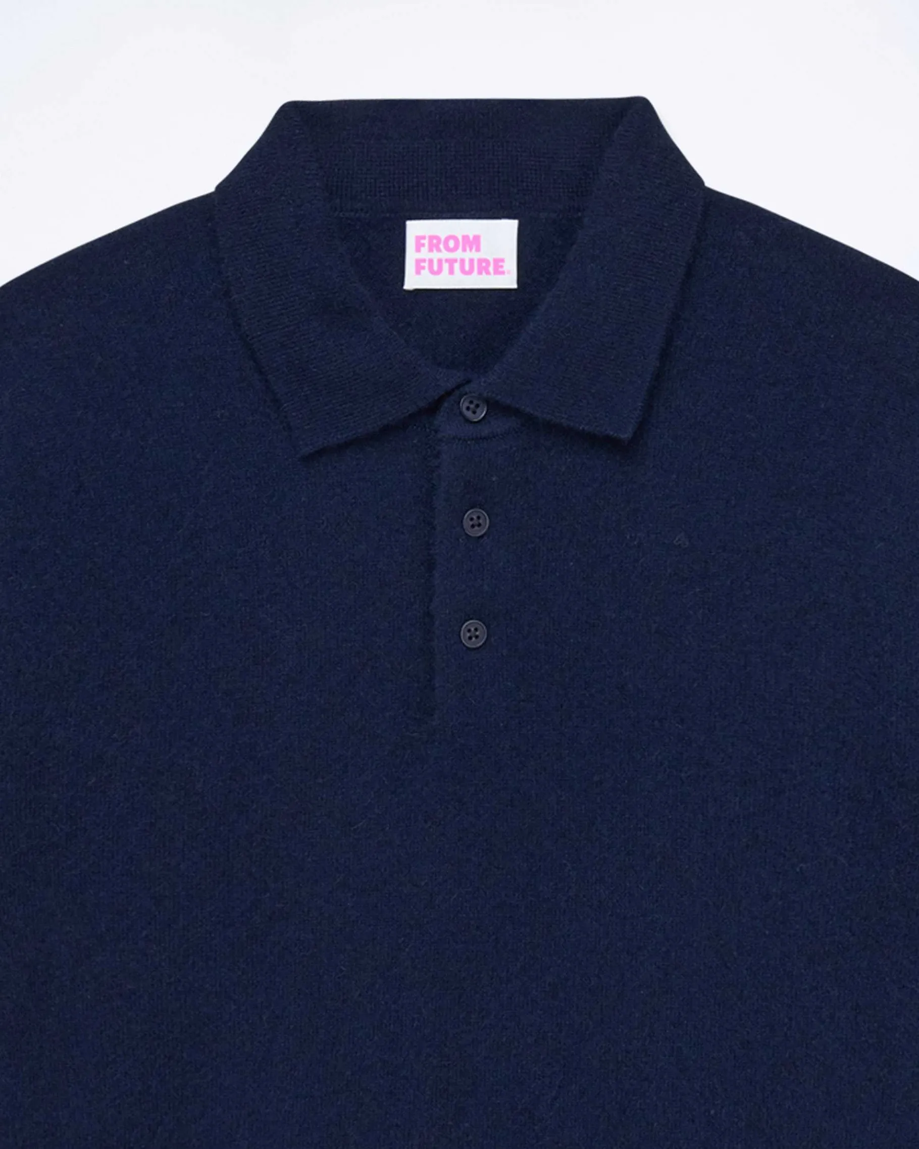 Outlet FROM FUTURE Pull Col Polo Uni Navy