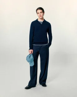 Outlet FROM FUTURE Pull Col Polo Uni Navy