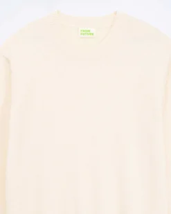 New FROM FUTURE Pull Col Rond Ecru