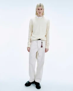 New FROM FUTURE Pull Col Rond Ecru