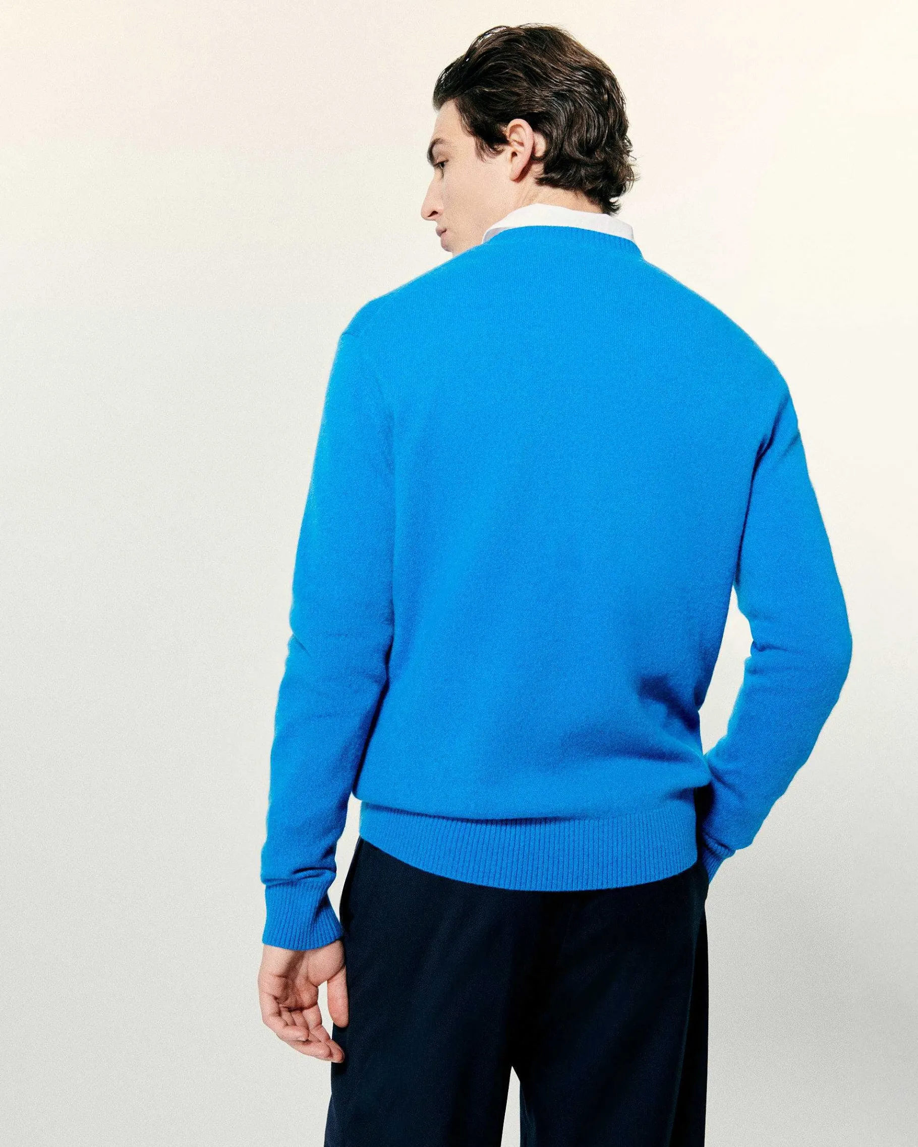 Clearance FROM FUTURE Pull Col Rond Surf Blue Mouline