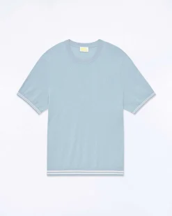 Clearance FROM FUTURE Pull Col Rond Grey Blue