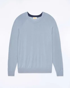 Online FROM FUTURE Pull Col Rond Grey Blue