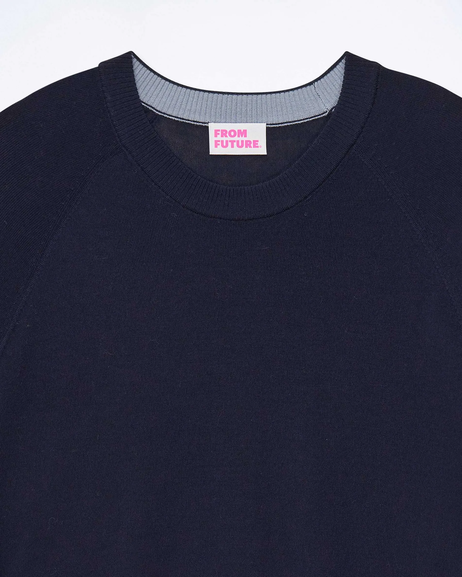 New FROM FUTURE Pull Col Rond Navy