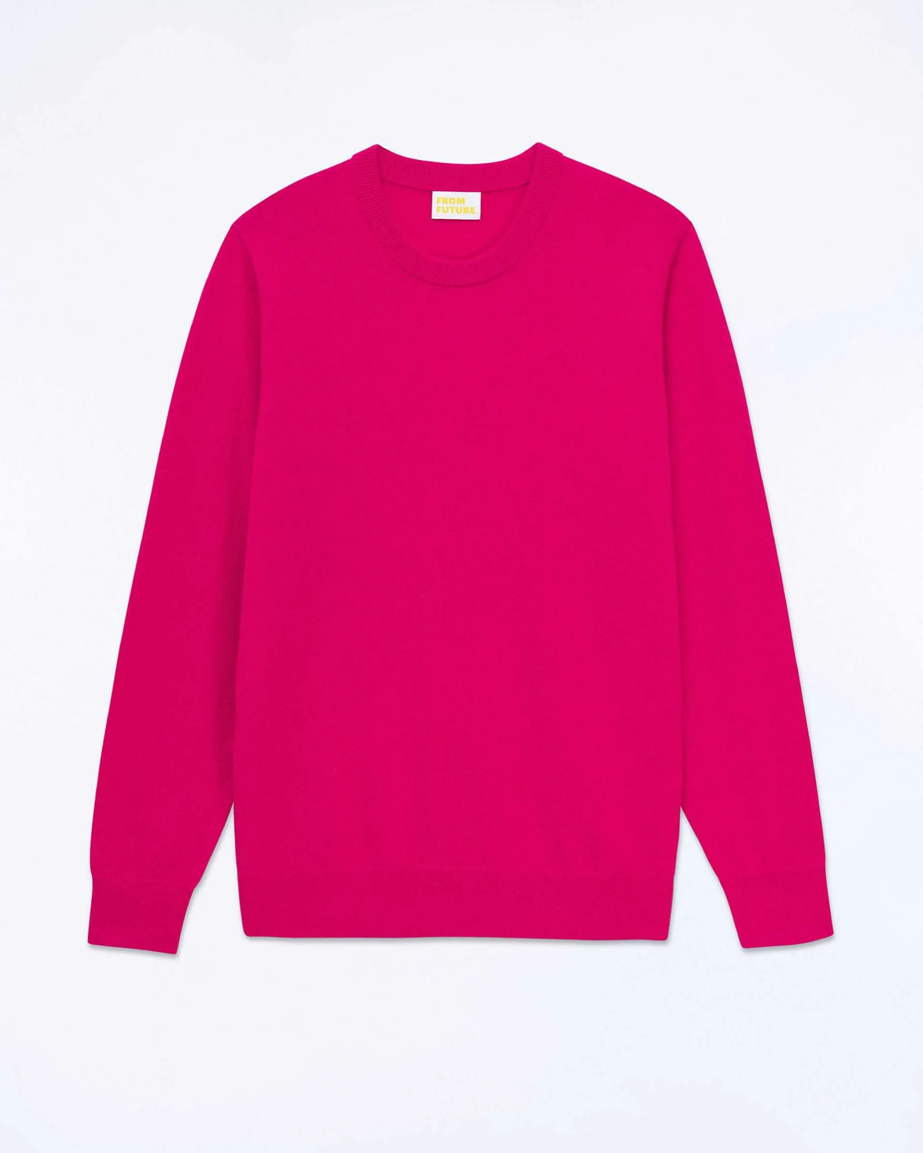 Outlet FROM FUTURE Pull Col Rond Raspberry Pink