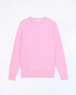 Hot FROM FUTURE Pull Col Rond Magic Pink Mouline