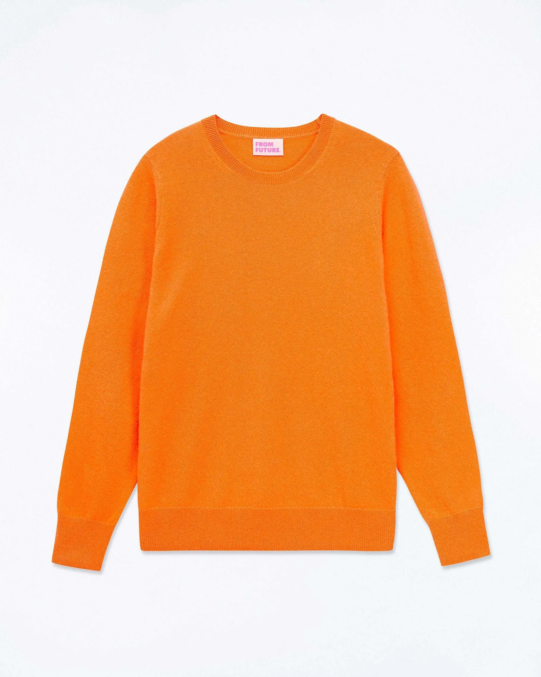Sale FROM FUTURE Pull Col Rond Magic Orange