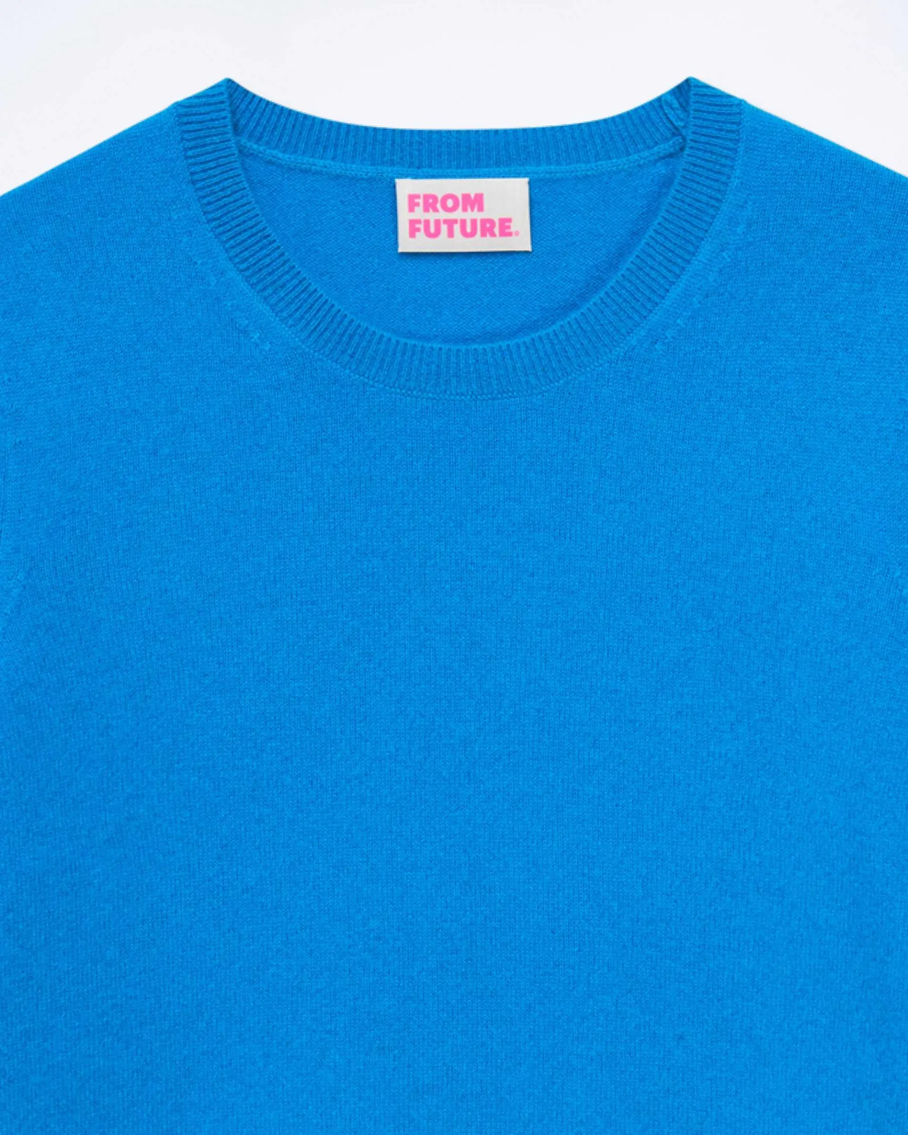 Online FROM FUTURE Pull Col Rond Surf Blue