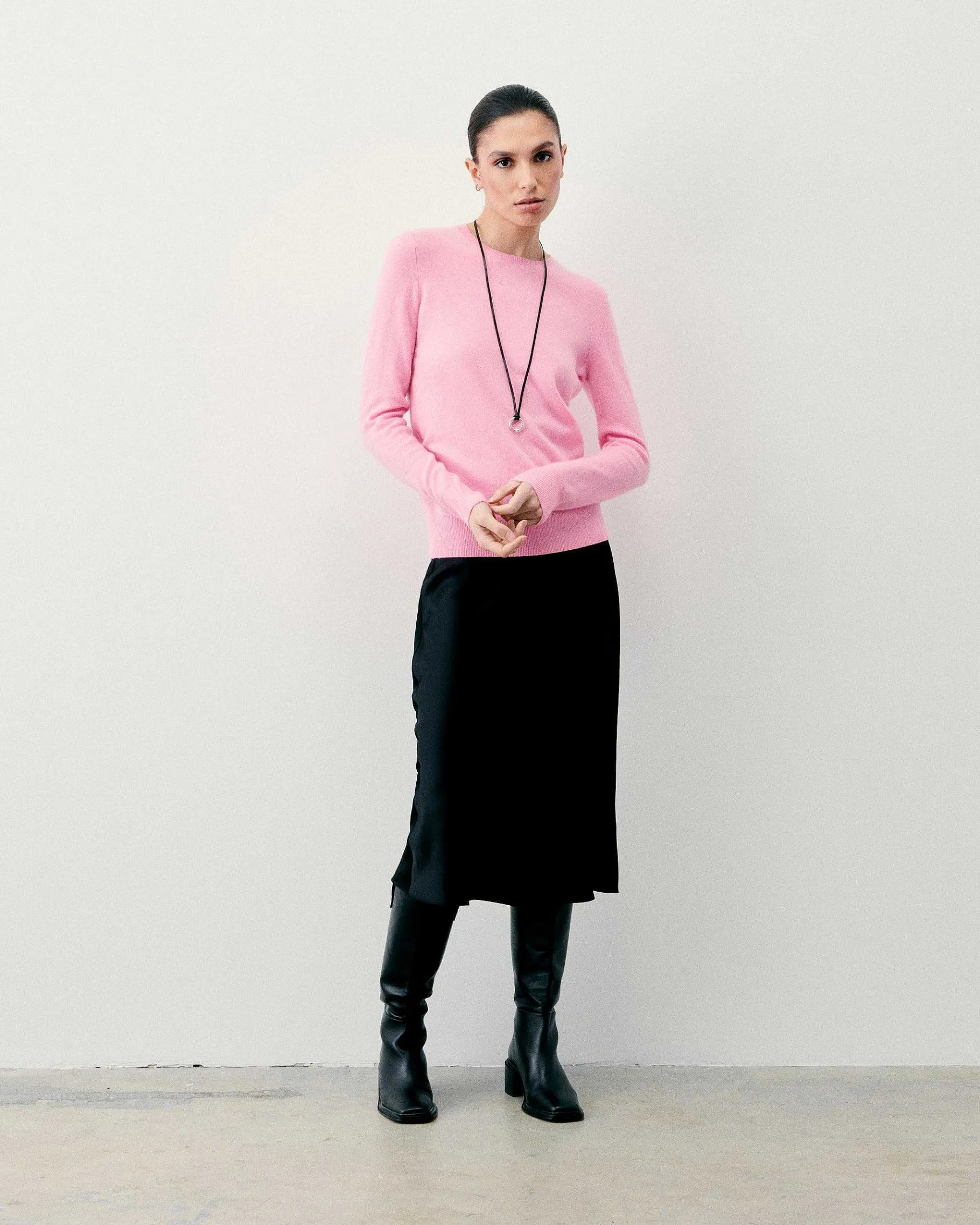 Sale FROM FUTURE Pull Col Rond Vert Fluo