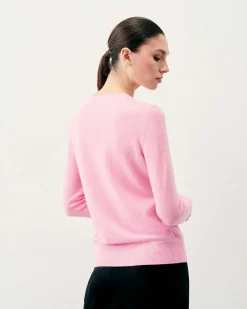 Sale FROM FUTURE Pull Col Rond Vert Fluo