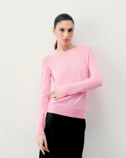 Sale FROM FUTURE Pull Col Rond Vert Fluo