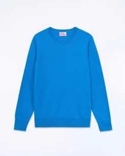 FROM FUTURE Pull Col Rond Surf Blue