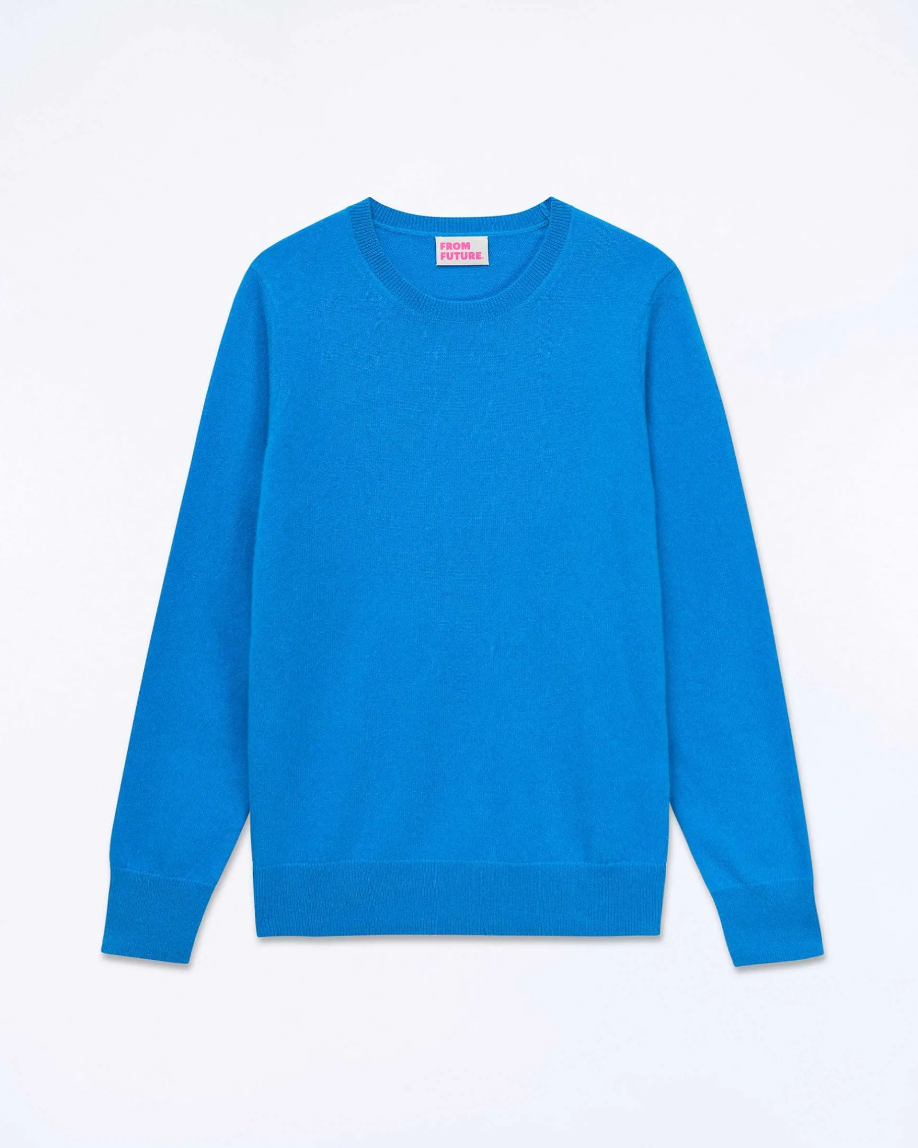FROM FUTURE Pull Col Rond Surf Blue