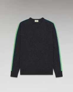 Outlet FROM FUTURE Pull Col Rond Bandes Anthracite