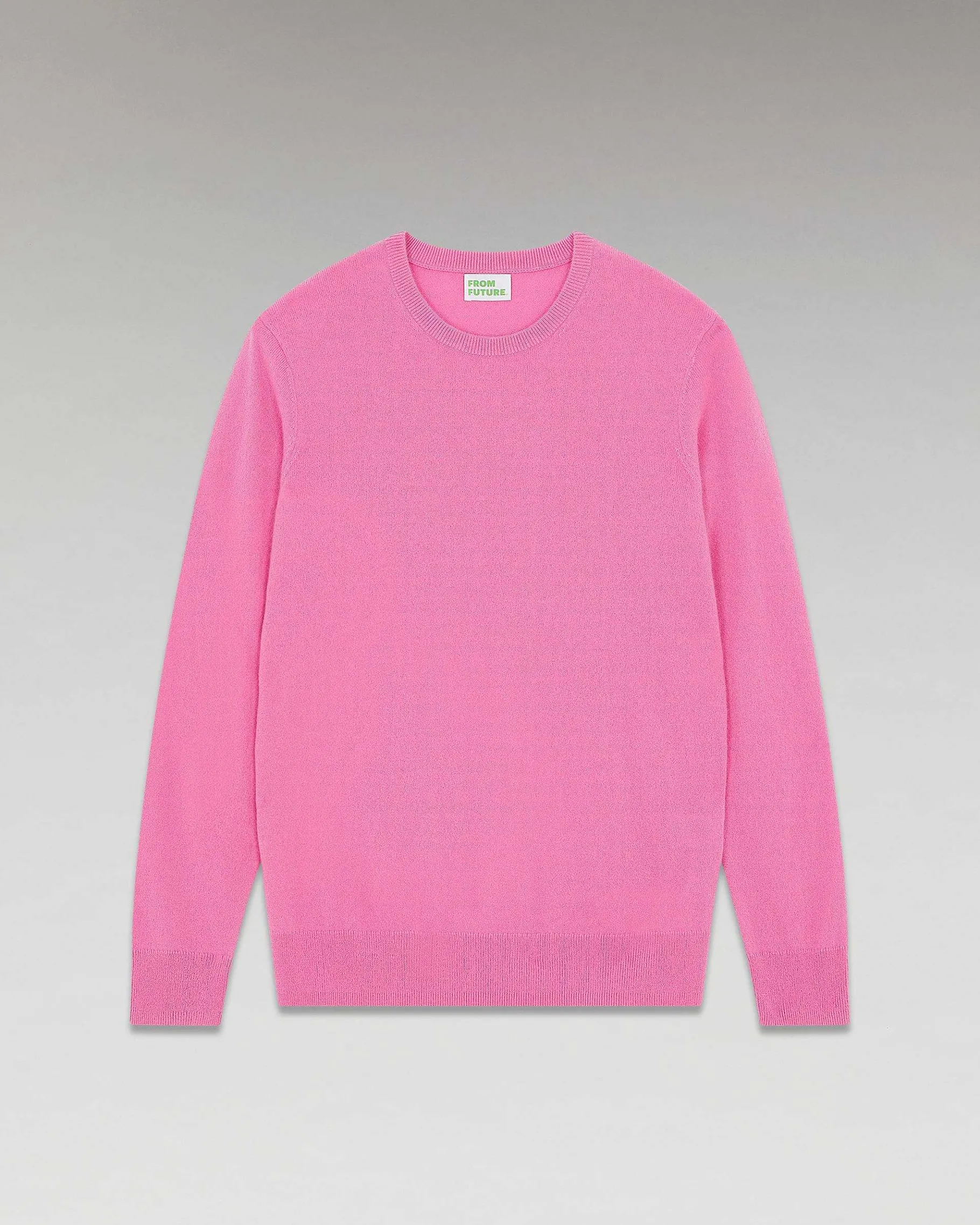 Sale FROM FUTURE Pull Col Rond Basique Winter Pink