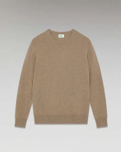 Discount FROM FUTURE Pull Col Rond Basique Taupe