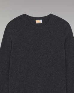 FROM FUTURE Pull Col Rond Basique Anthracite