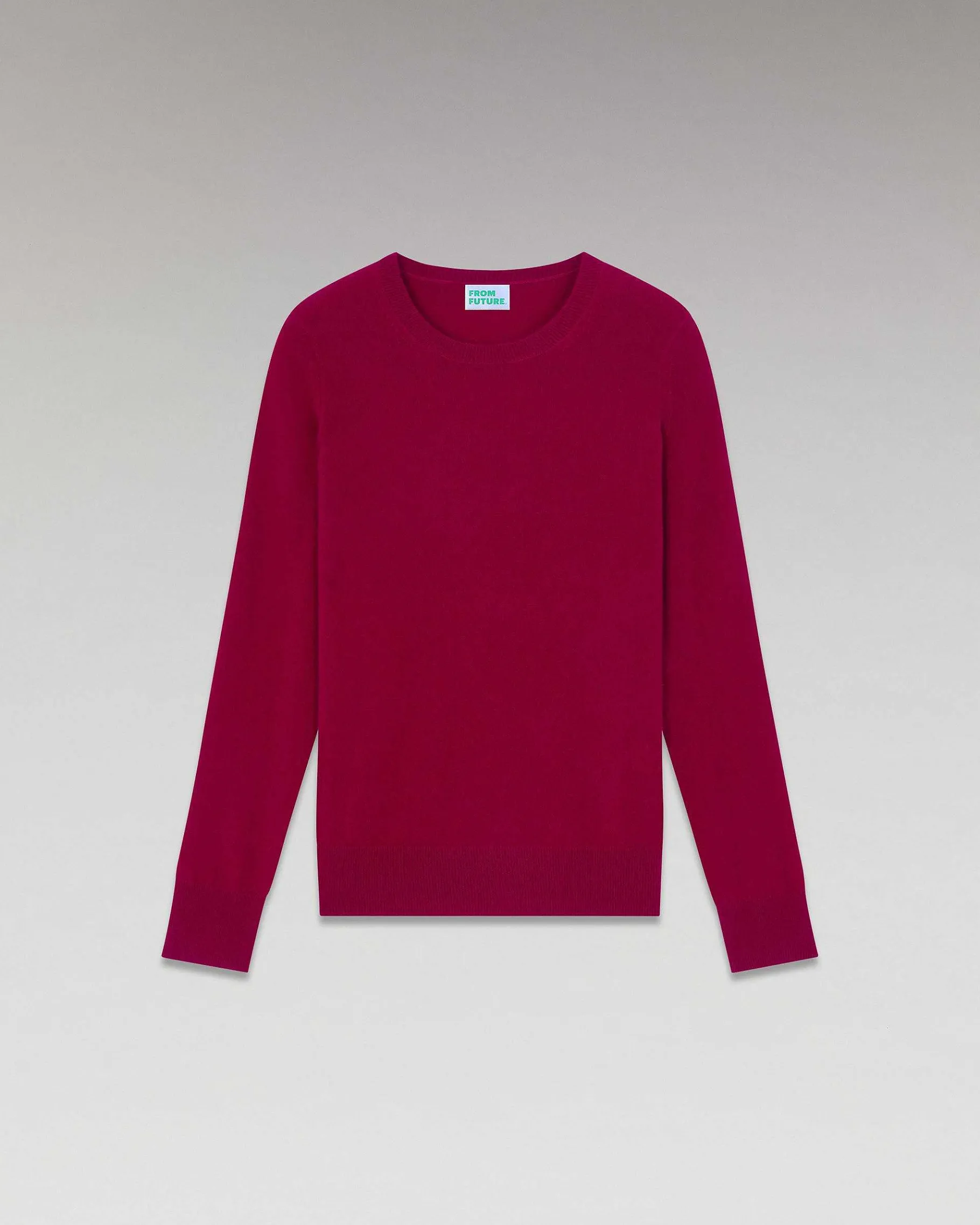 Hot FROM FUTURE Pull Col Rond Basique Cherry