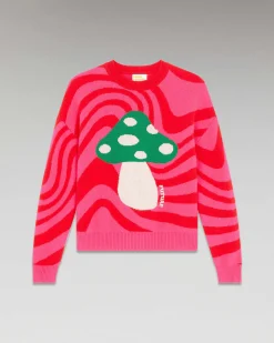 Online FROM FUTURE Pull Col Rond Champignon Future Winter Fuschia