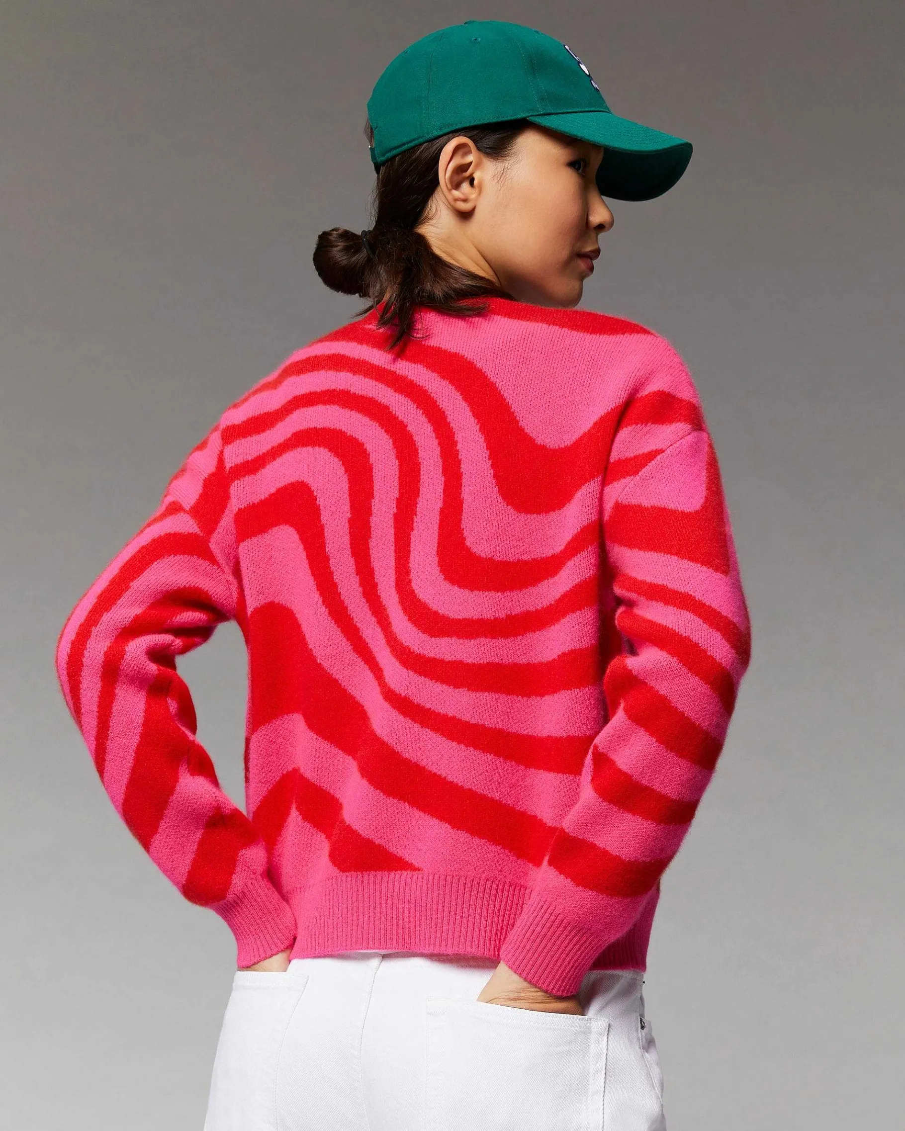 Online FROM FUTURE Pull Col Rond Champignon Future Winter Fuschia