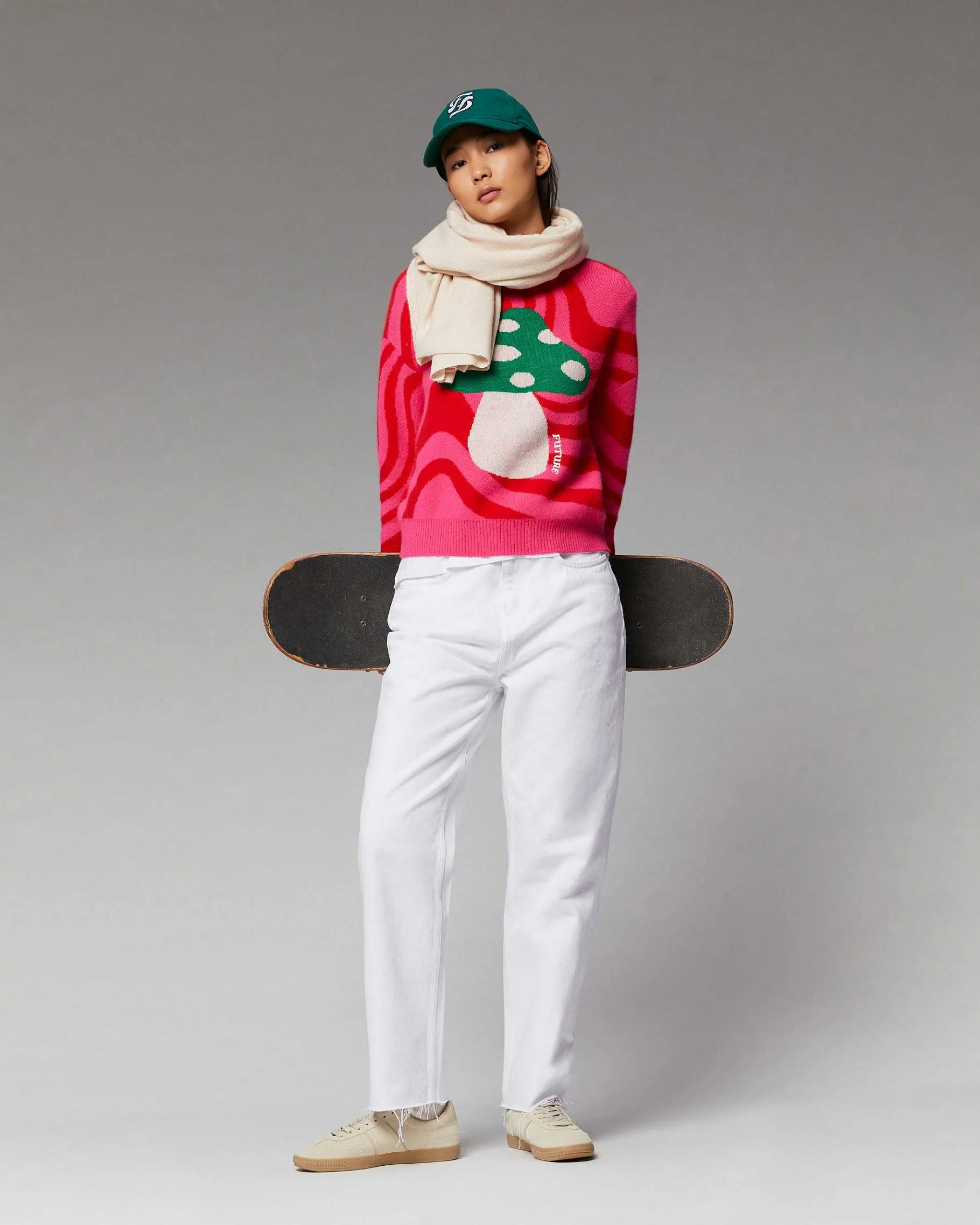 Clearance FROM FUTURE Pull Col Rond Champignon Future Winter Fuschia
