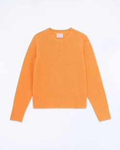 Outlet FROM FUTURE Pull Col Rond Court Magic Orange