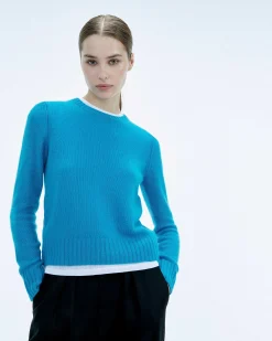 Discount FROM FUTURE Pull Col Rond Court Ecru