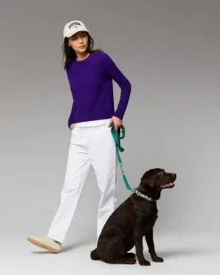 New FROM FUTURE Pull Col Rond Court Intense Purple