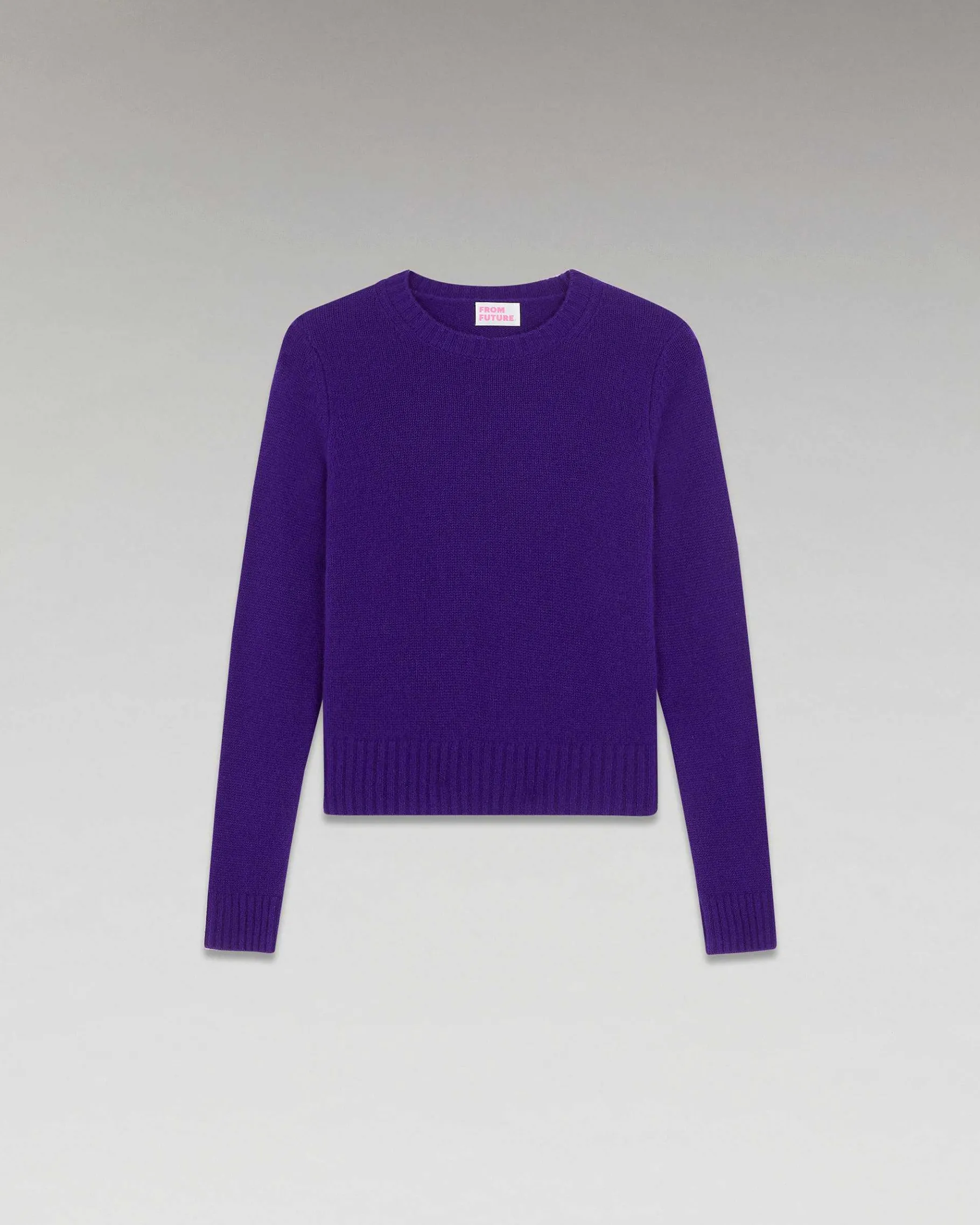 New FROM FUTURE Pull Col Rond Court Intense Purple