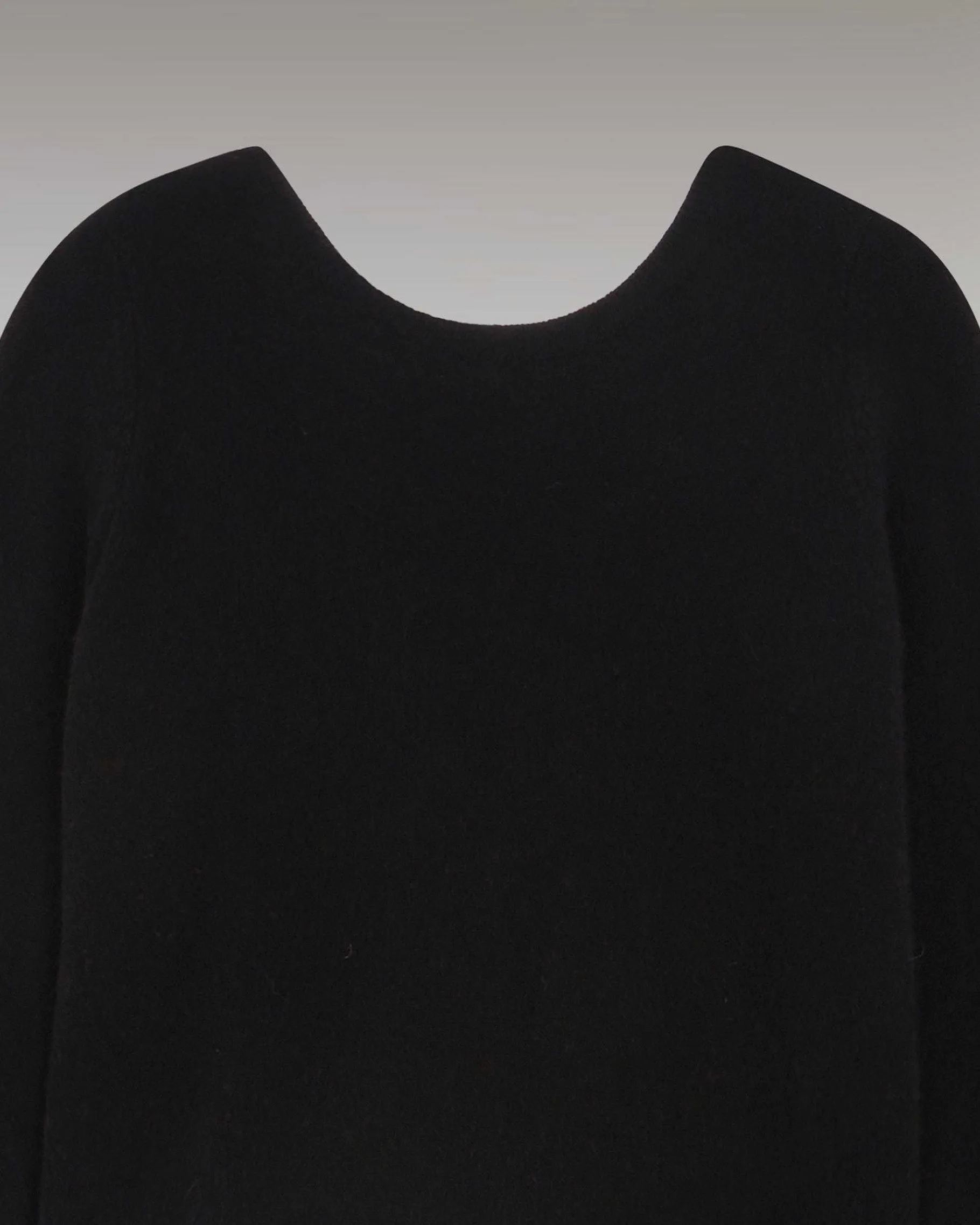Sale FROM FUTURE Pull Col Rond Dos Nu Leger Noir