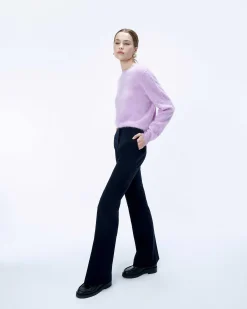 Best FROM FUTURE Pull Col Rond En Cachemire Brosse Holiday Lilac