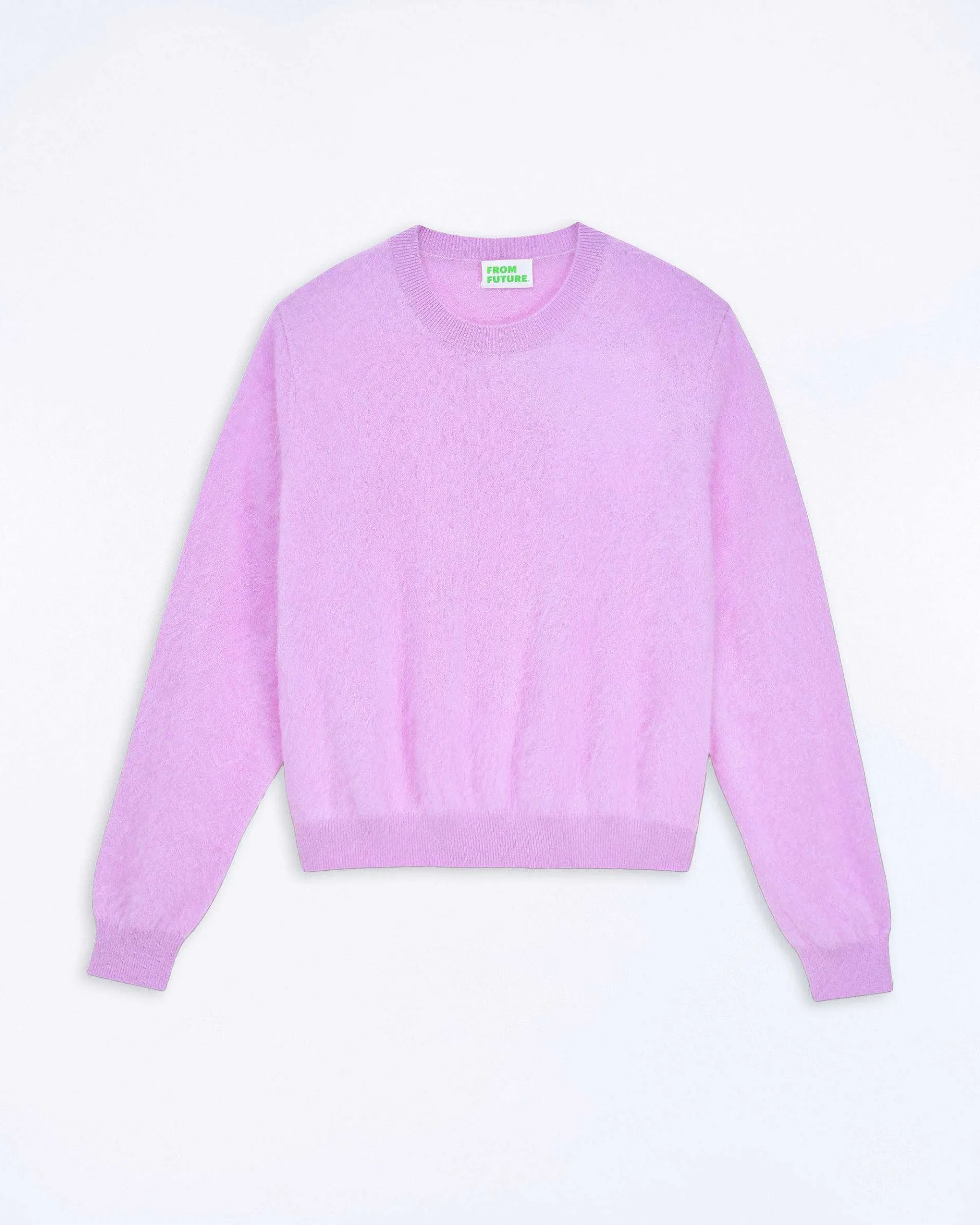 Best FROM FUTURE Pull Col Rond En Cachemire Brosse Holiday Lilac