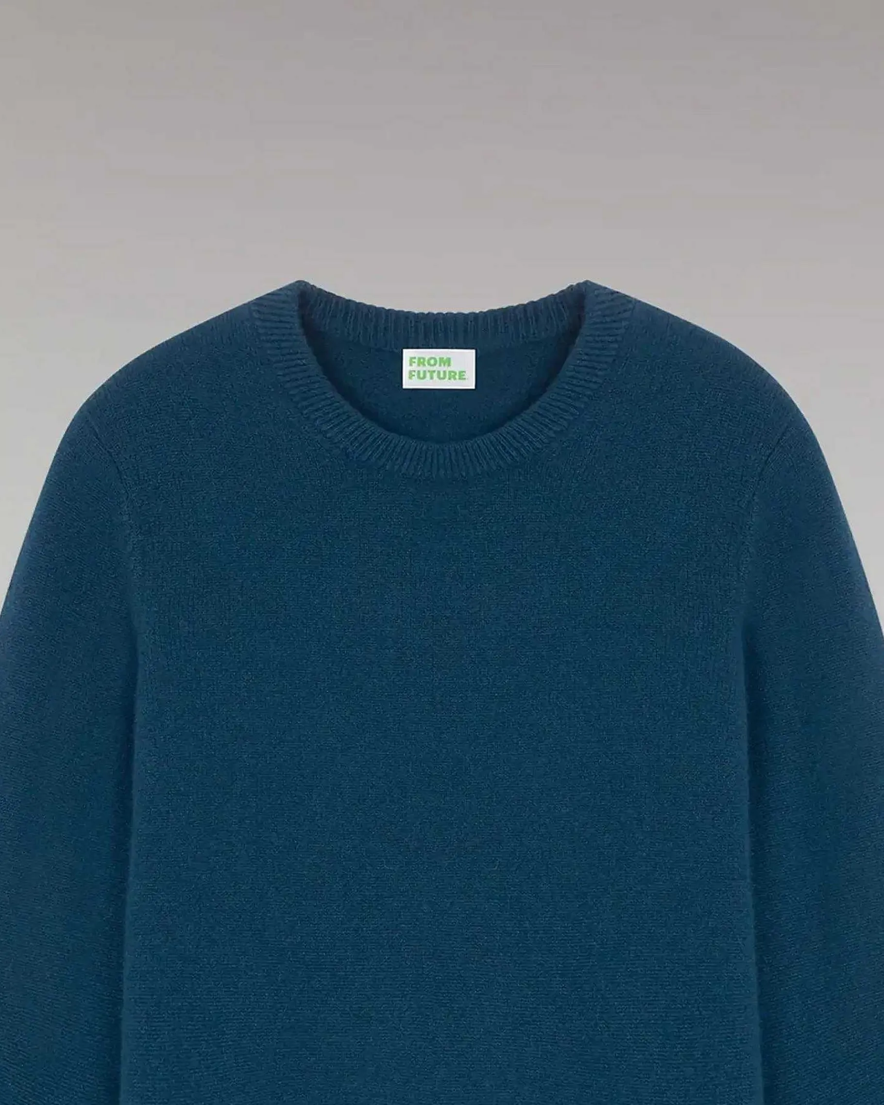 Outlet FROM FUTURE Pull Col Rond Epais Moonlight Blue