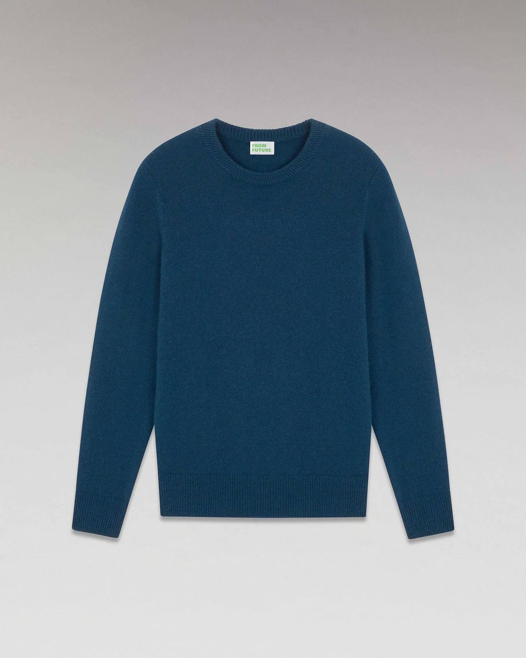 Outlet FROM FUTURE Pull Col Rond Epais Moonlight Blue