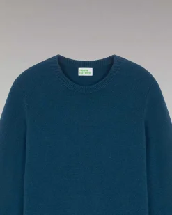 Discount FROM FUTURE Pull Col Rond Epais Moonlight Blue