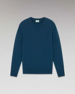 Discount FROM FUTURE Pull Col Rond Epais Moonlight Blue