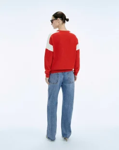 Discount FROM FUTURE Pull Col Rond Club Perfect Red