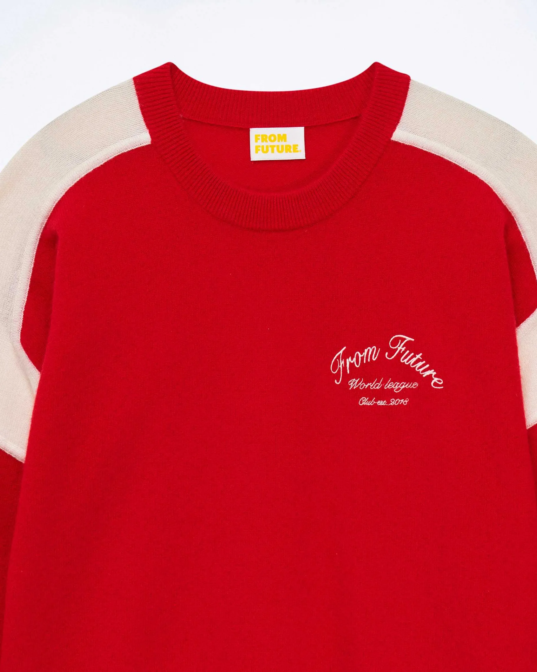 Discount FROM FUTURE Pull Col Rond Club Perfect Red