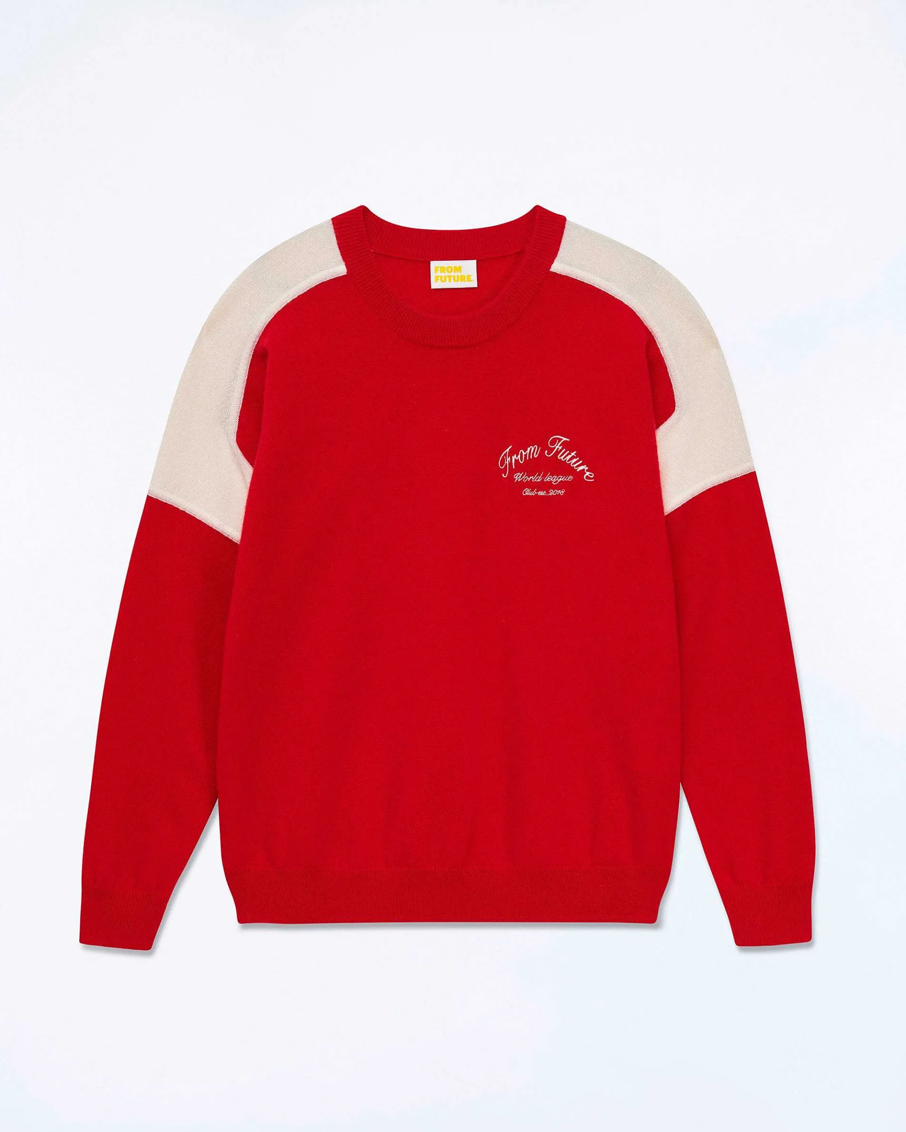 Discount FROM FUTURE Pull Col Rond Club Perfect Red