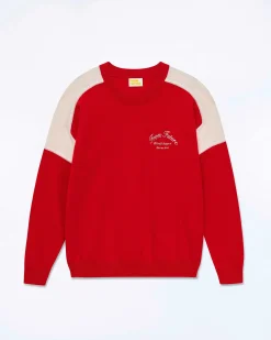 Sale FROM FUTURE Pull Col Rond Club Perfect Red