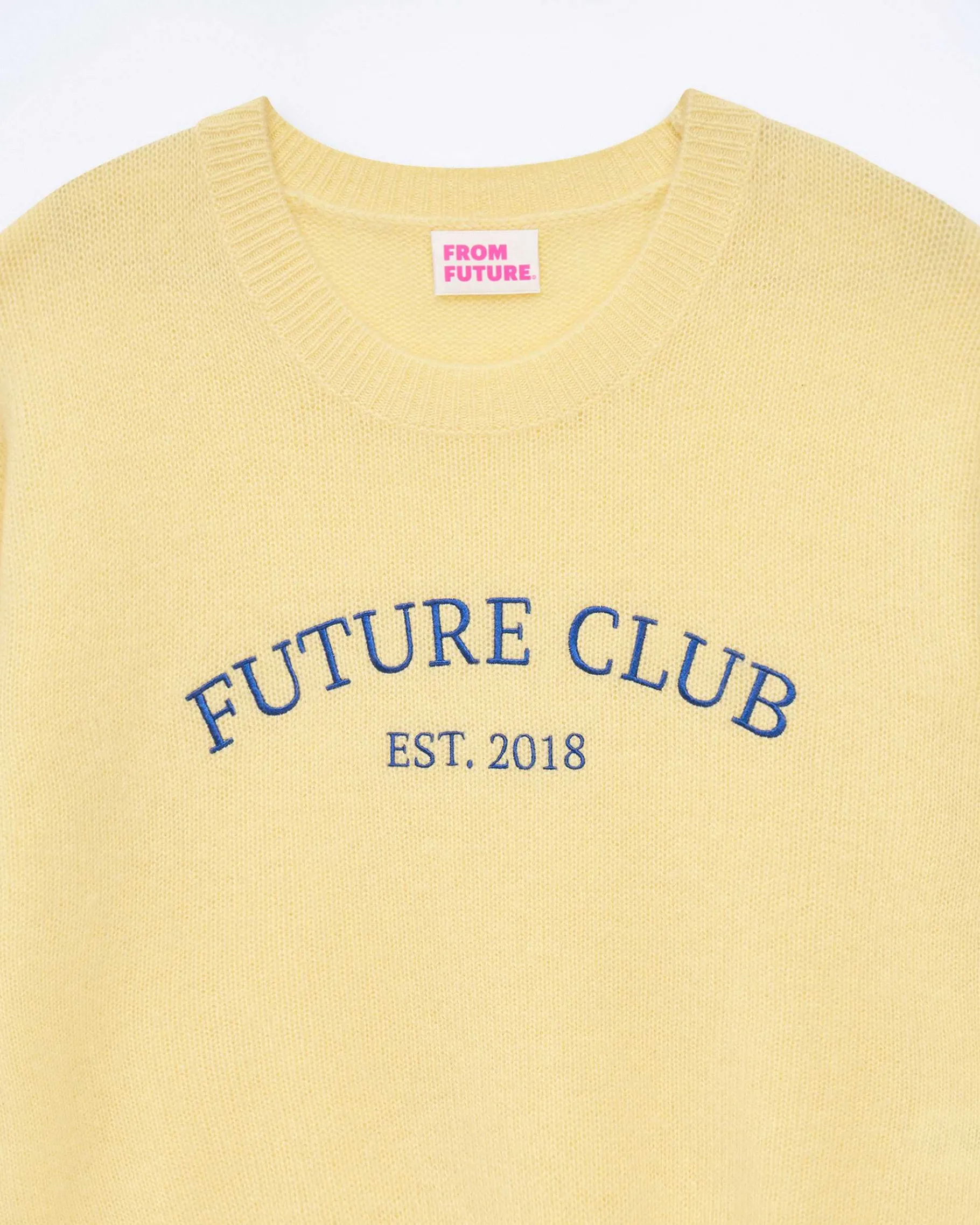 New FROM FUTURE Pull Col Rond Future Baby Yellow