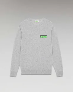 Online FROM FUTURE Pull Col Rond Future Gris Chine Clair