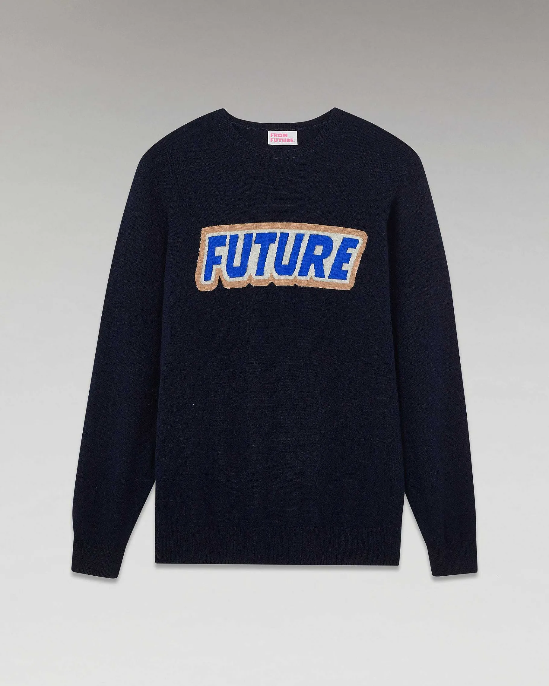 Hot FROM FUTURE Pull Col Rond Future Navy